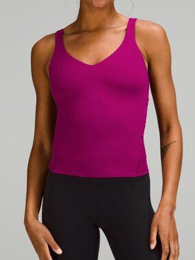 Lululemon Align Waist Length Tank in Magenta Purple - Size 4
